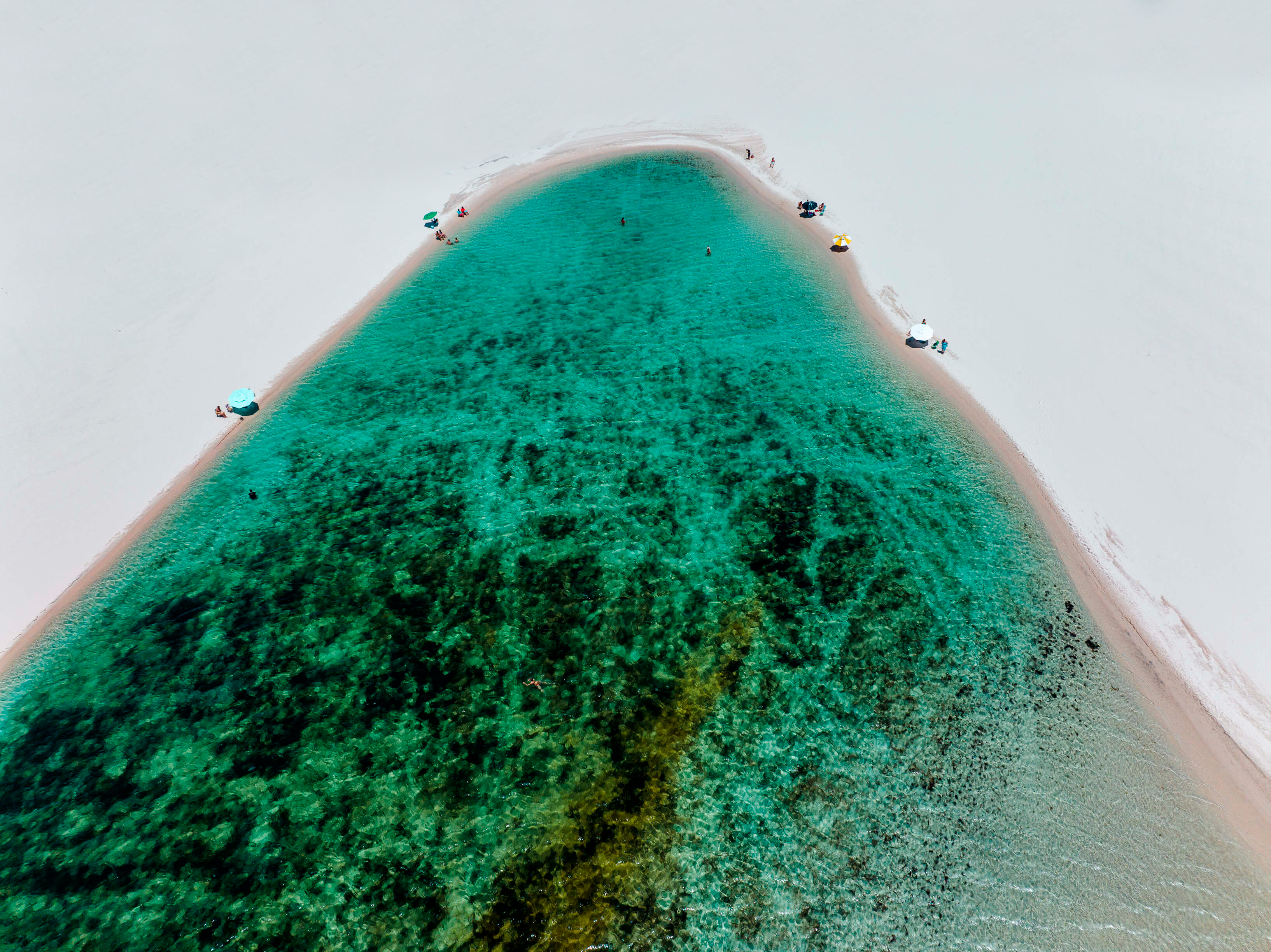 Vista aérea dos Lençóis Maranhenses